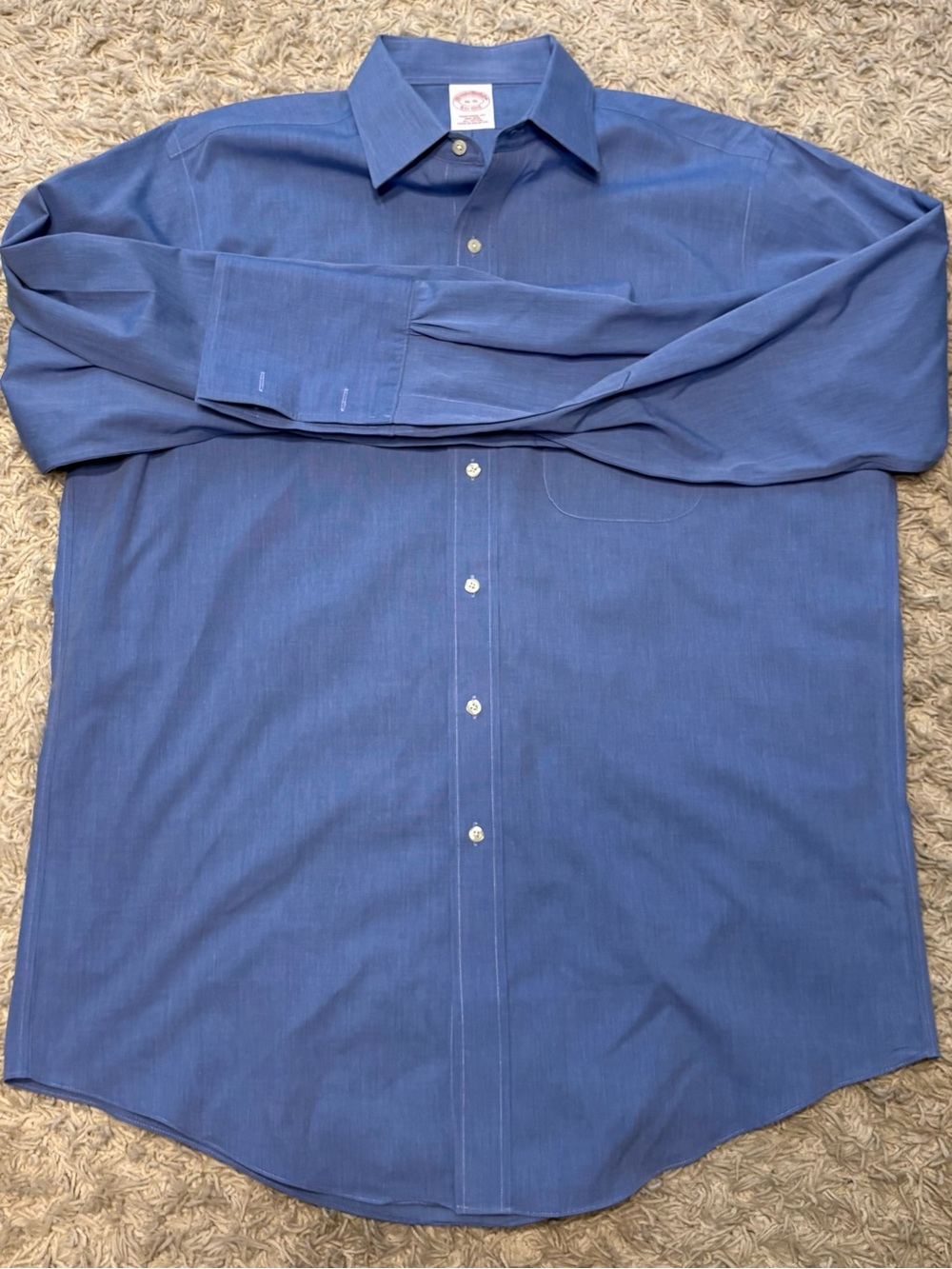 Brooks Brothers Blue Dress Shirt - Classic Collared Button-Up